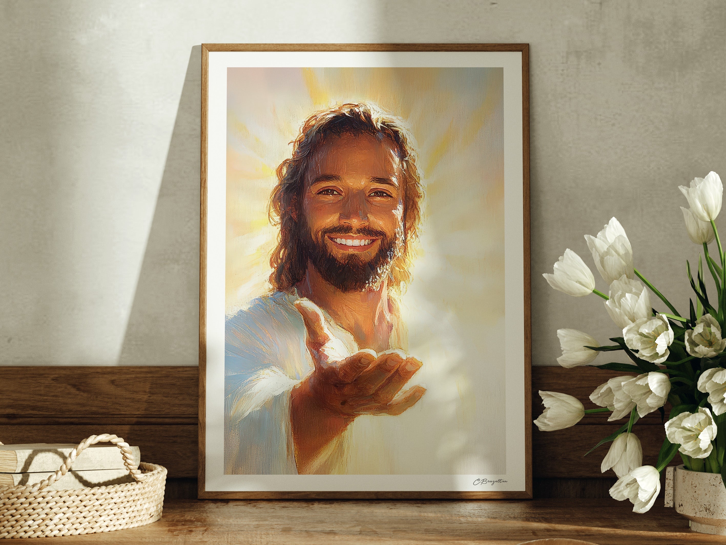 Look Unto Christ #3 | Signed Handmade Art Print
