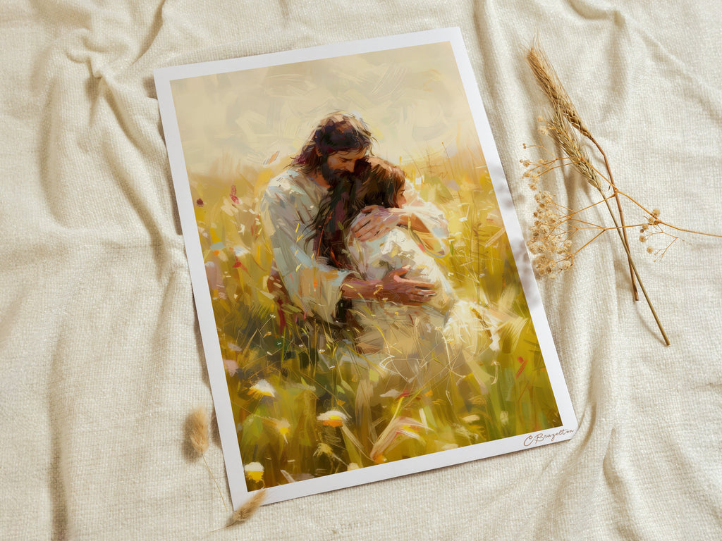Held By My Savior | Limited Edition Handmade Print