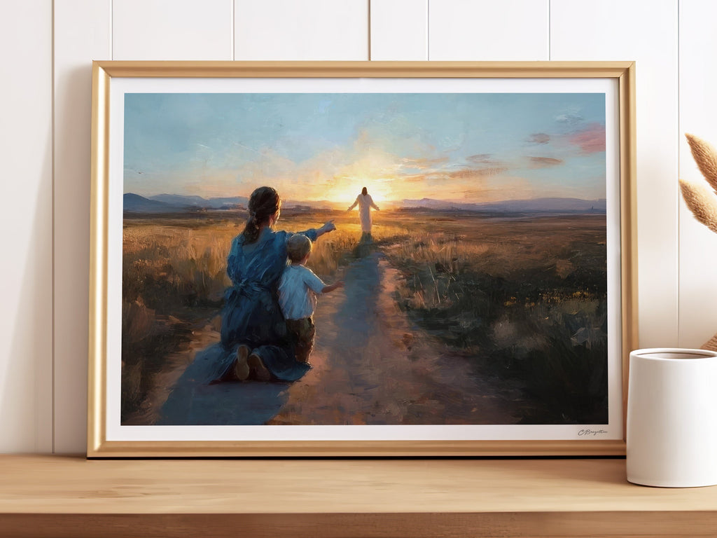 Look Unto Christ #2 | Signed Handmade Art Print