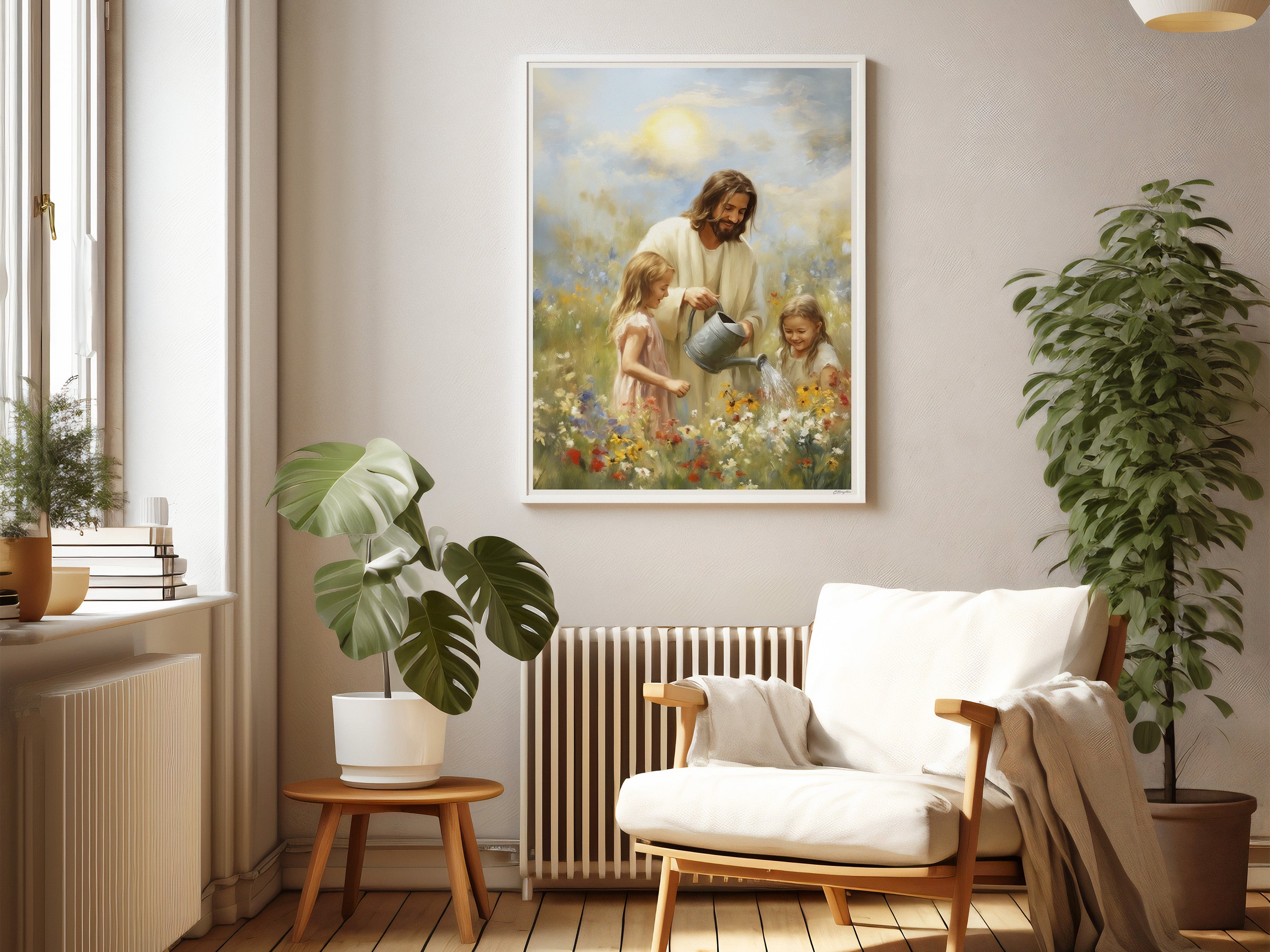Working Beside Him | Signed Handmade Art Print