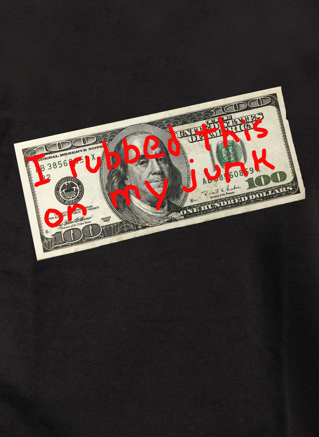 $100 I Rubbed This on My Junk T-Shirt