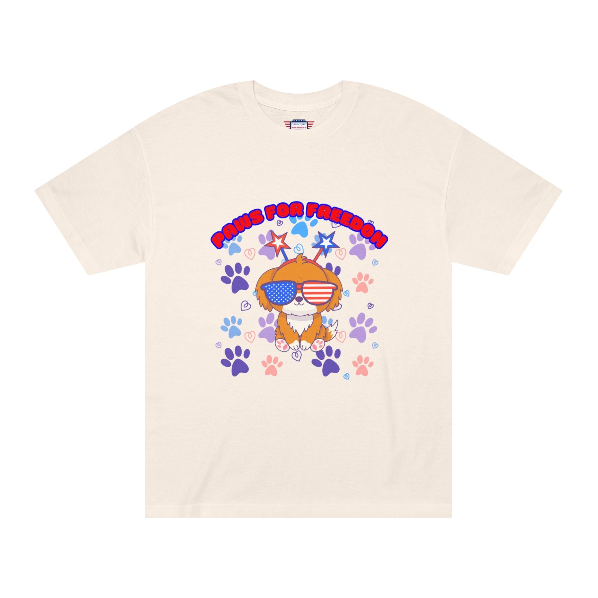 'Paws for Freedom' Unisex Classic Tee - Celebrate Pets & Patriotism