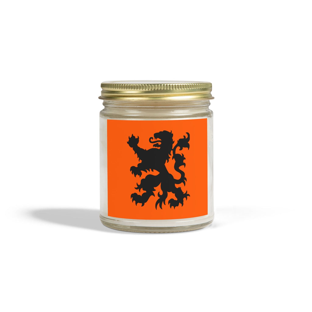 Schijn een Dutch lichtje op mij - Scented Candle: Cozy Home Vibes, Relaxing Gift, Aromatherapy, Orange Lion Design, Unique Decor, Housewarming, Self-Care