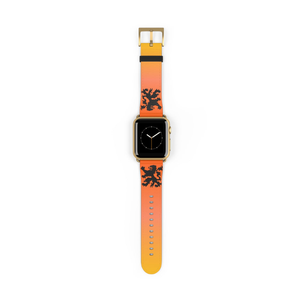 Dutch - Gradient Watch Band, Vibrant Sports Strap, Gift for Fitness Enthusiasts, Casual Wear Accessory, Adjustable Silicone Band