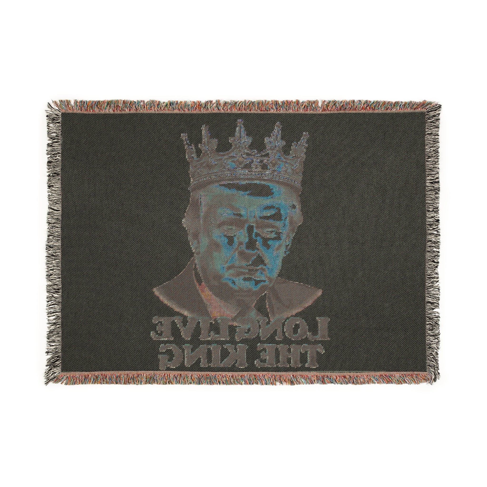 Long Live the king - Trump Woven Blanket