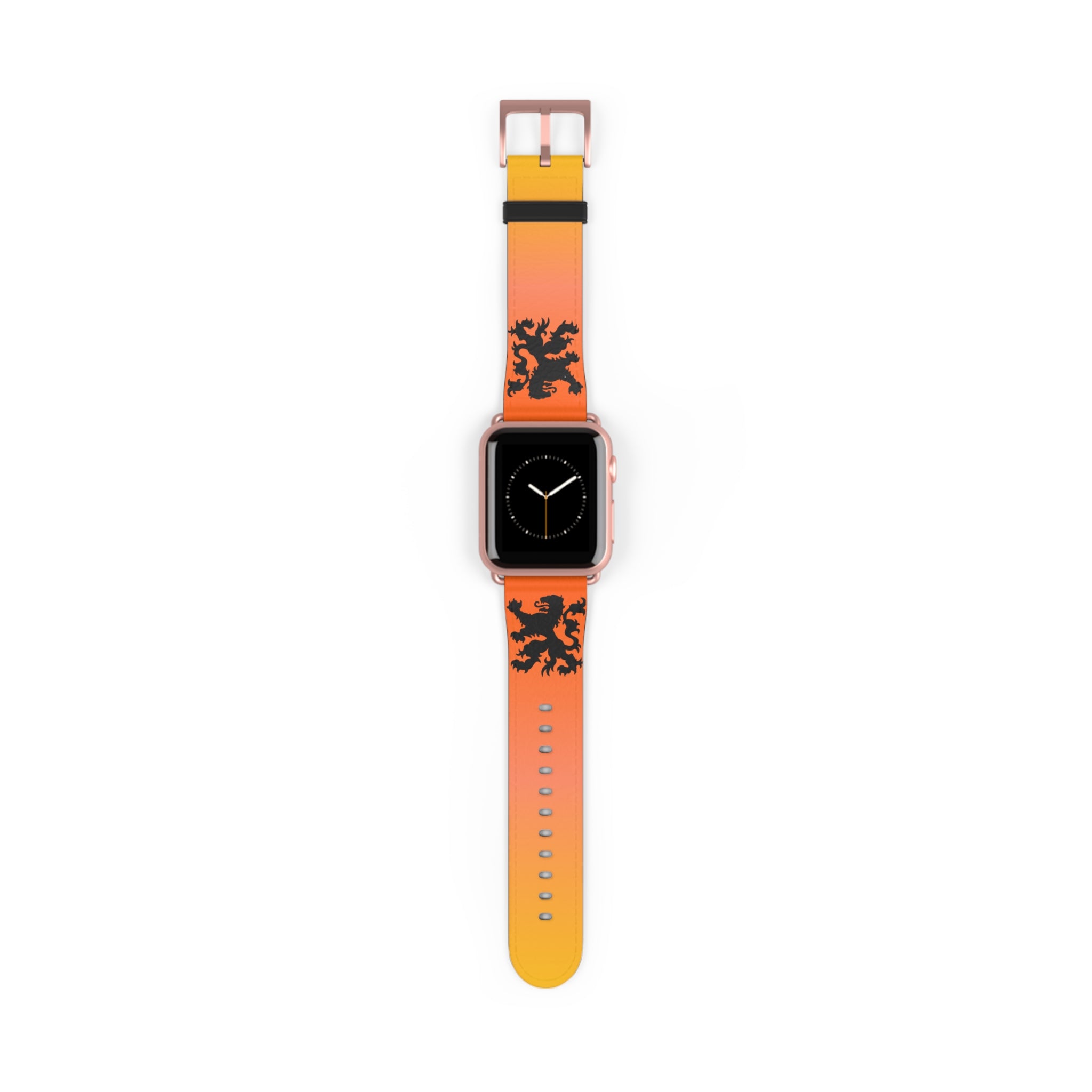 Dutch - Gradient Watch Band, Vibrant Sports Strap, Gift for Fitness Enthusiasts, Casual Wear Accessory, Adjustable Silicone Band