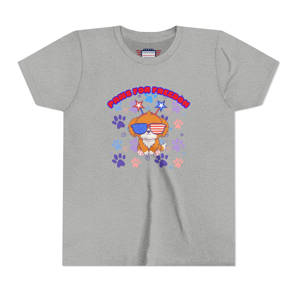 Youth - 'Paws for Freedom' Unisex Classic Tee - Celebrate Pets & Patriotism