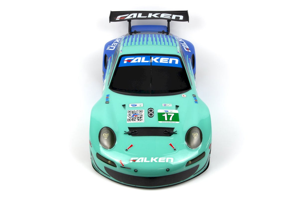 HPI Racing Sport 3 Flux Porsche 911 GT3 RSR Falken RTR – 1/10 Brushless On-Road Scale RC Car