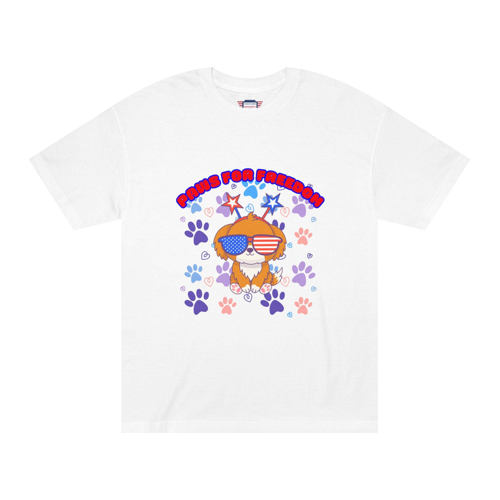 'Paws for Freedom' Unisex Classic Tee - Celebrate Pets & Patriotism