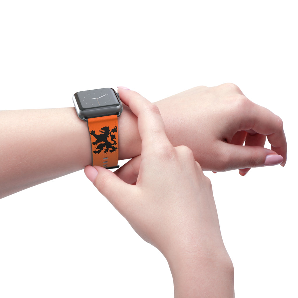 Dutch - Gradient Watch Band, Vibrant Sports Strap, Gift for Fitness Enthusiasts, Casual Wear Accessory, Adjustable Silicone Band