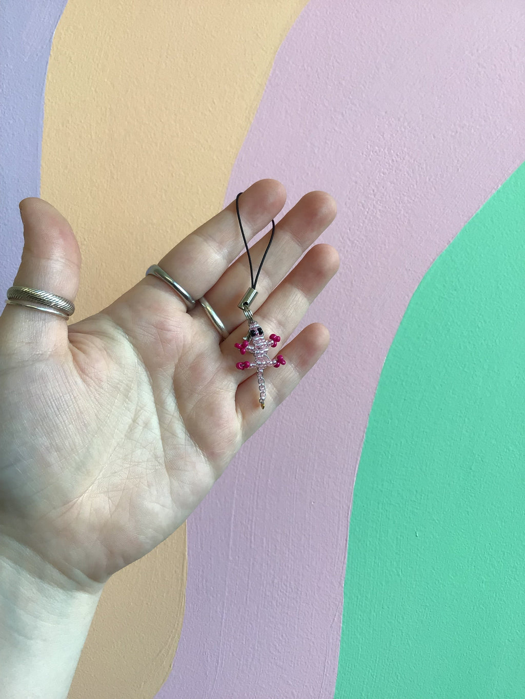 Teeny Beaded Phone/Bag Charms