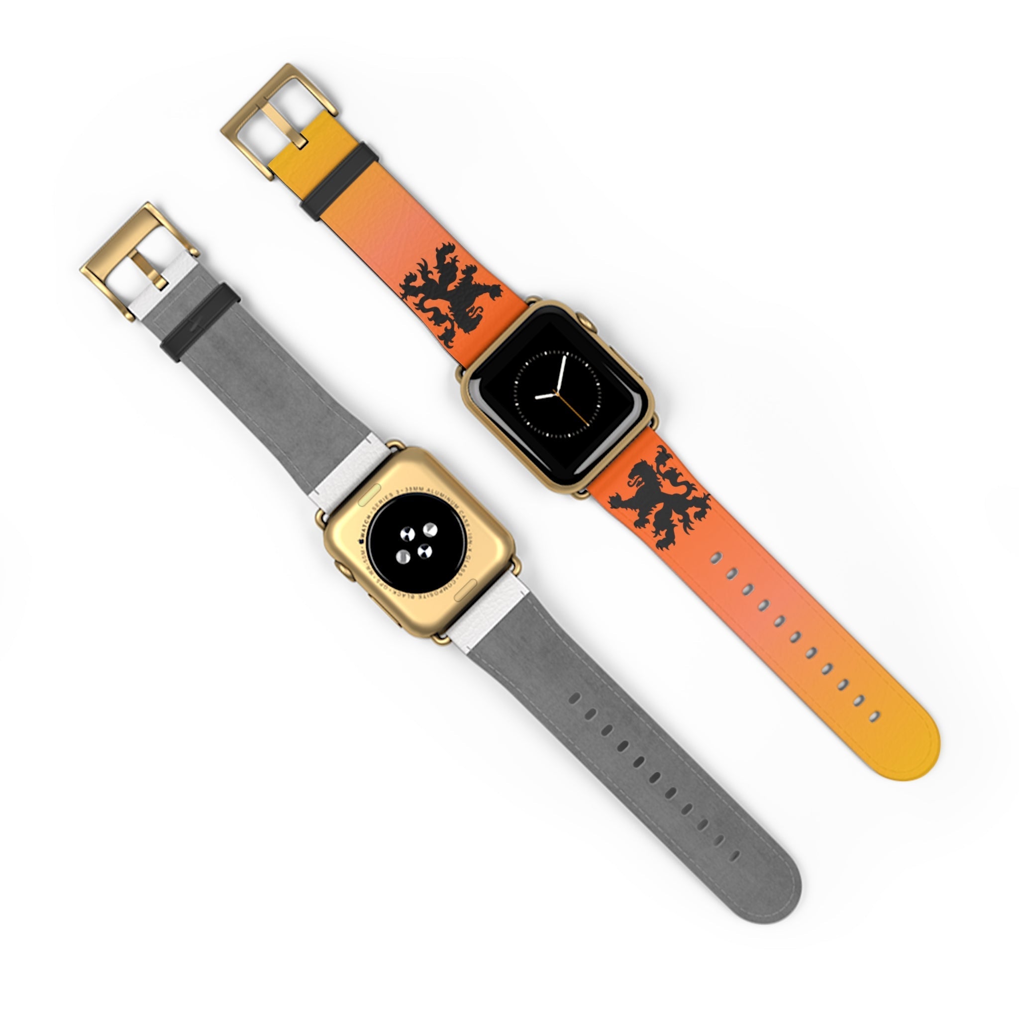 Dutch - Gradient Watch Band, Vibrant Sports Strap, Gift for Fitness Enthusiasts, Casual Wear Accessory, Adjustable Silicone Band