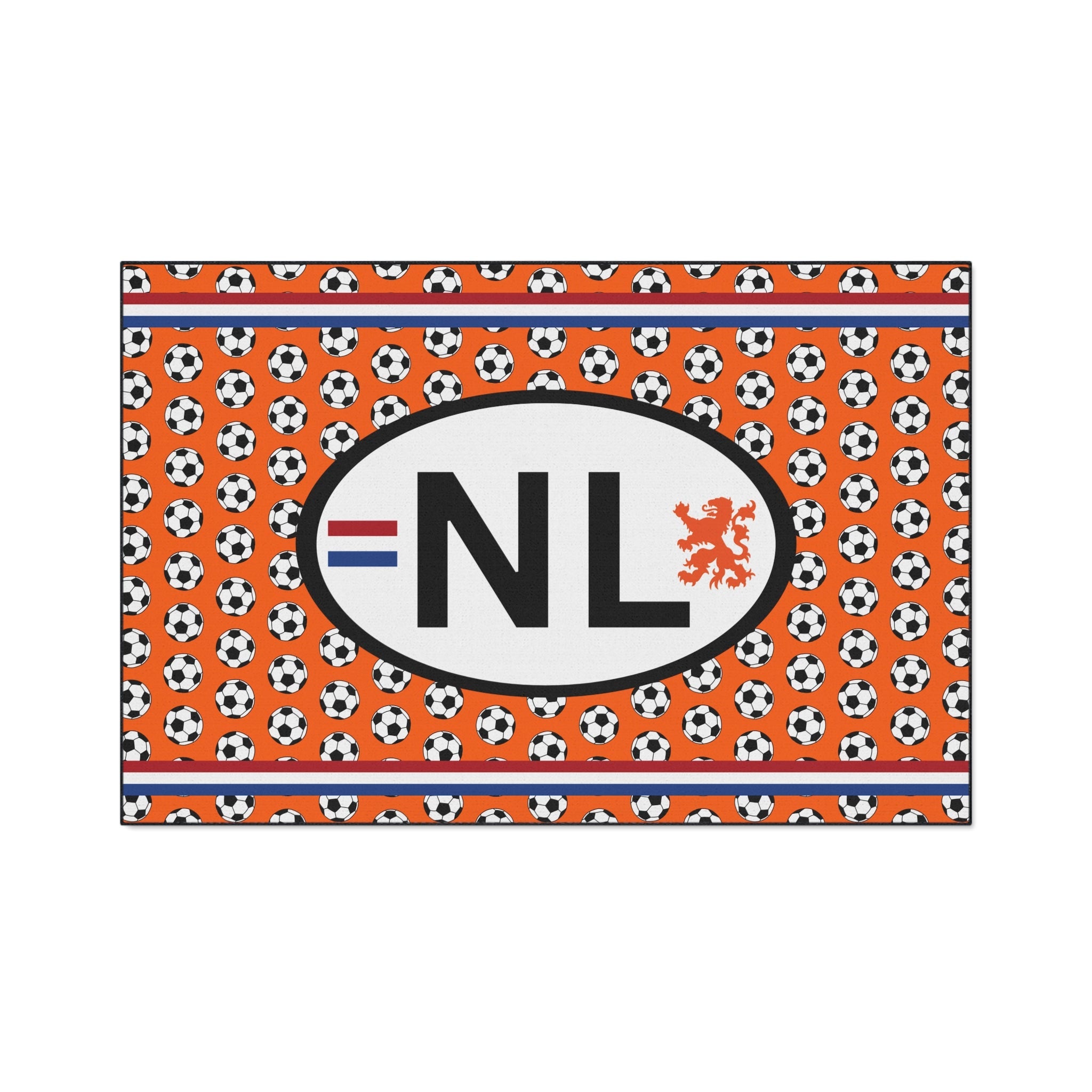 Voetbalmat - Hou je plekkie vrij in the kroeg tijdens EK/WK of versier je badkamer - Soccer-Themed Heavy Duty Floor Mat, Sports Entryway Rug, Durable Doormat, Game Room Decor, Netherlands Football Mat