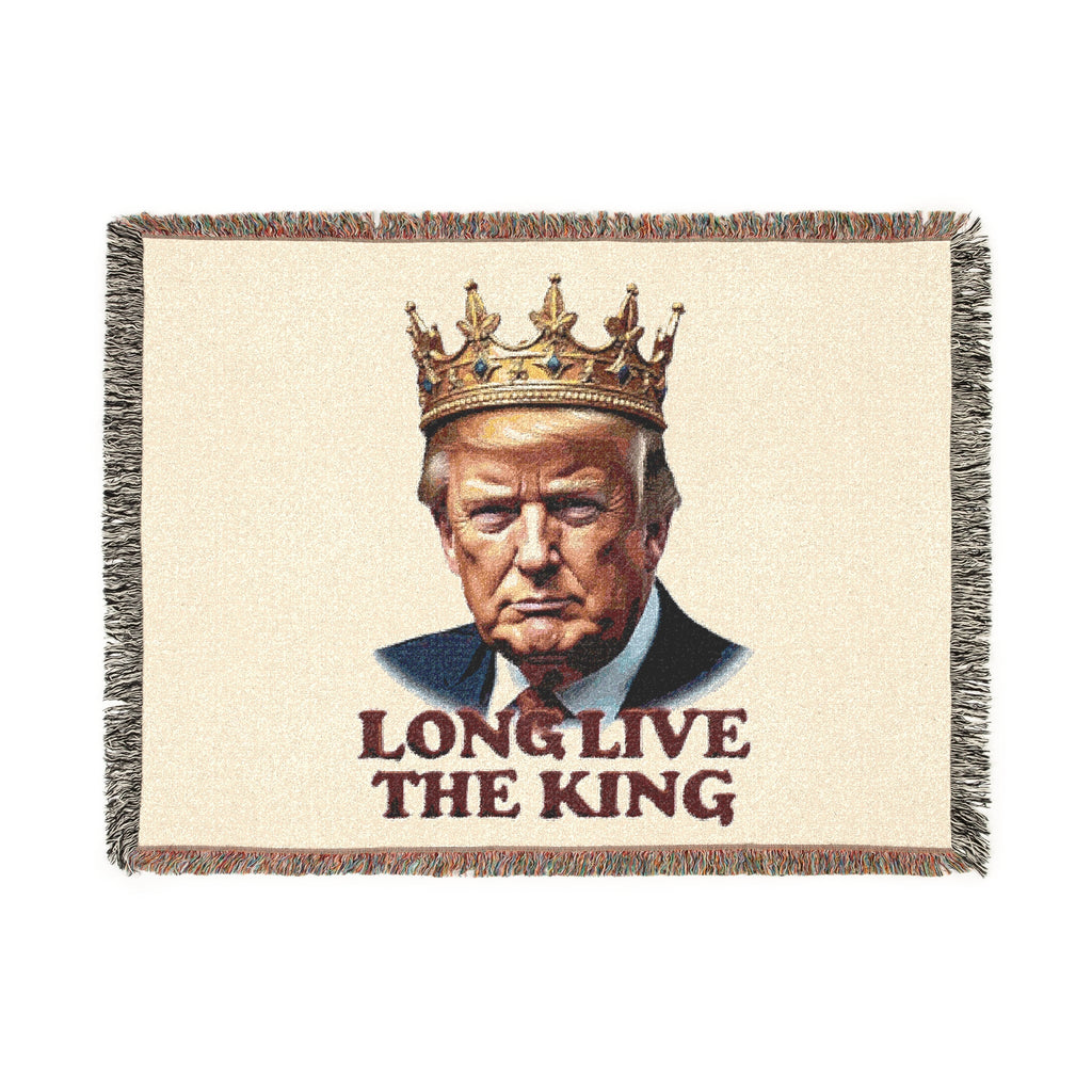 Long Live the king - Trump Woven Blanket