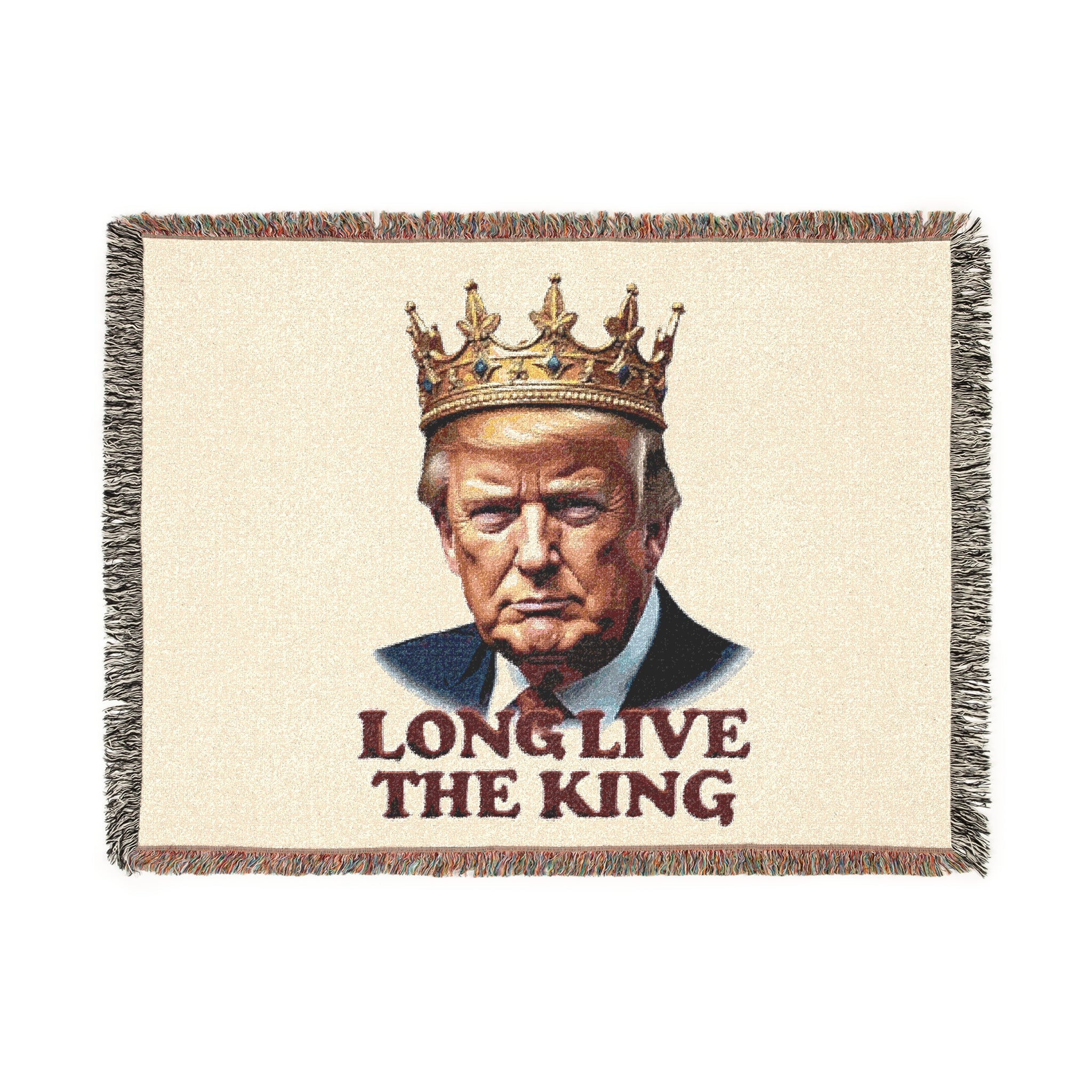 Long Live the king - Trump Woven Blanket