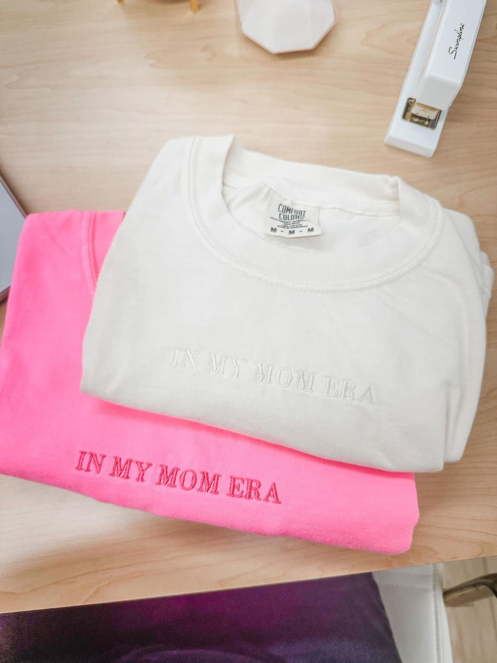 ✨ IN MY MOM ERA™ ✨ - Embroidered Comfort Colors Tee