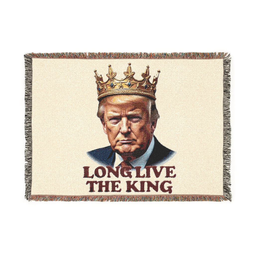 Long Live the king - Trump Woven Blanket