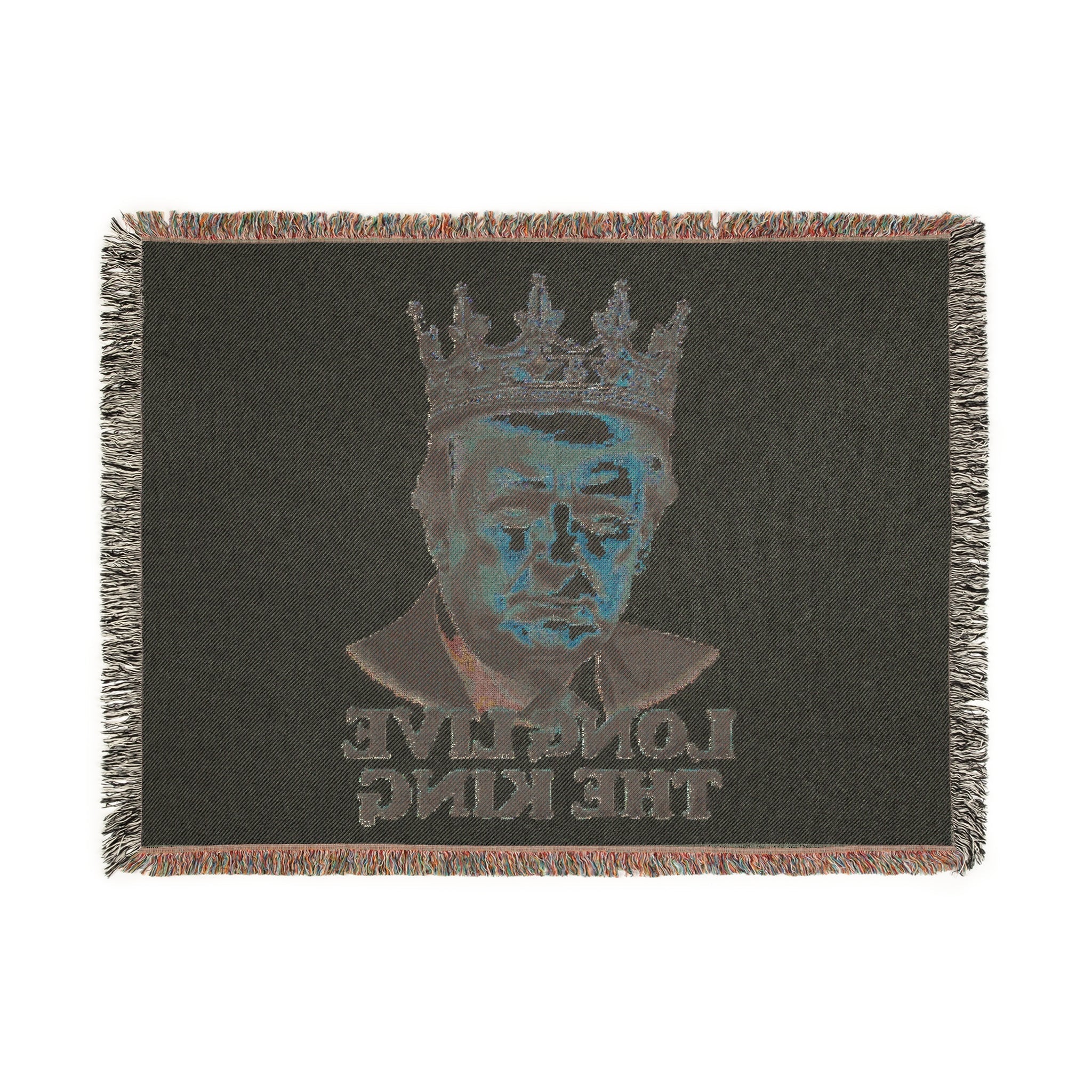 Long Live the king - Trump Woven Blanket