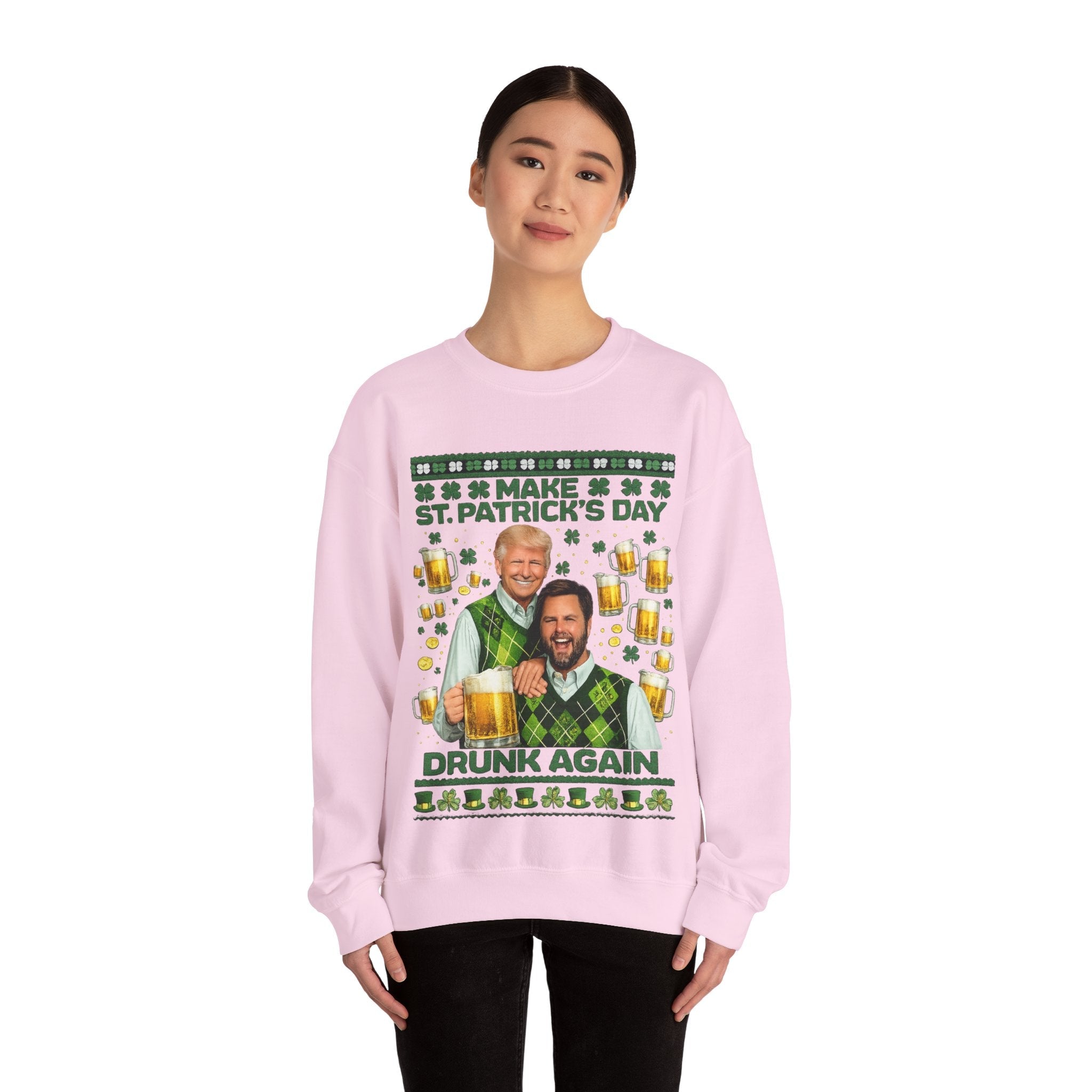 funny trmp sweater st patricks day gag gift