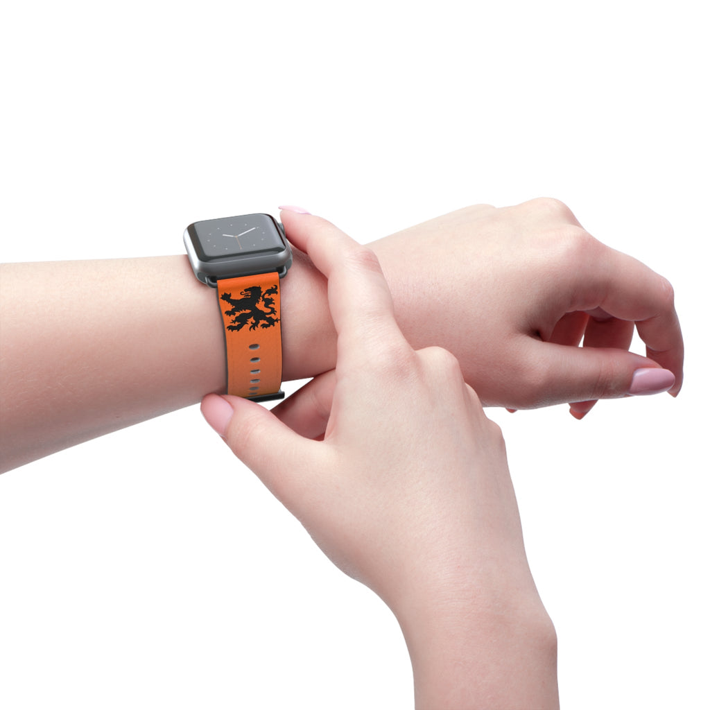 Dutch - Gradient Watch Band, Vibrant Sports Strap, Gift for Fitness Enthusiasts, Casual Wear Accessory, Adjustable Silicone Band