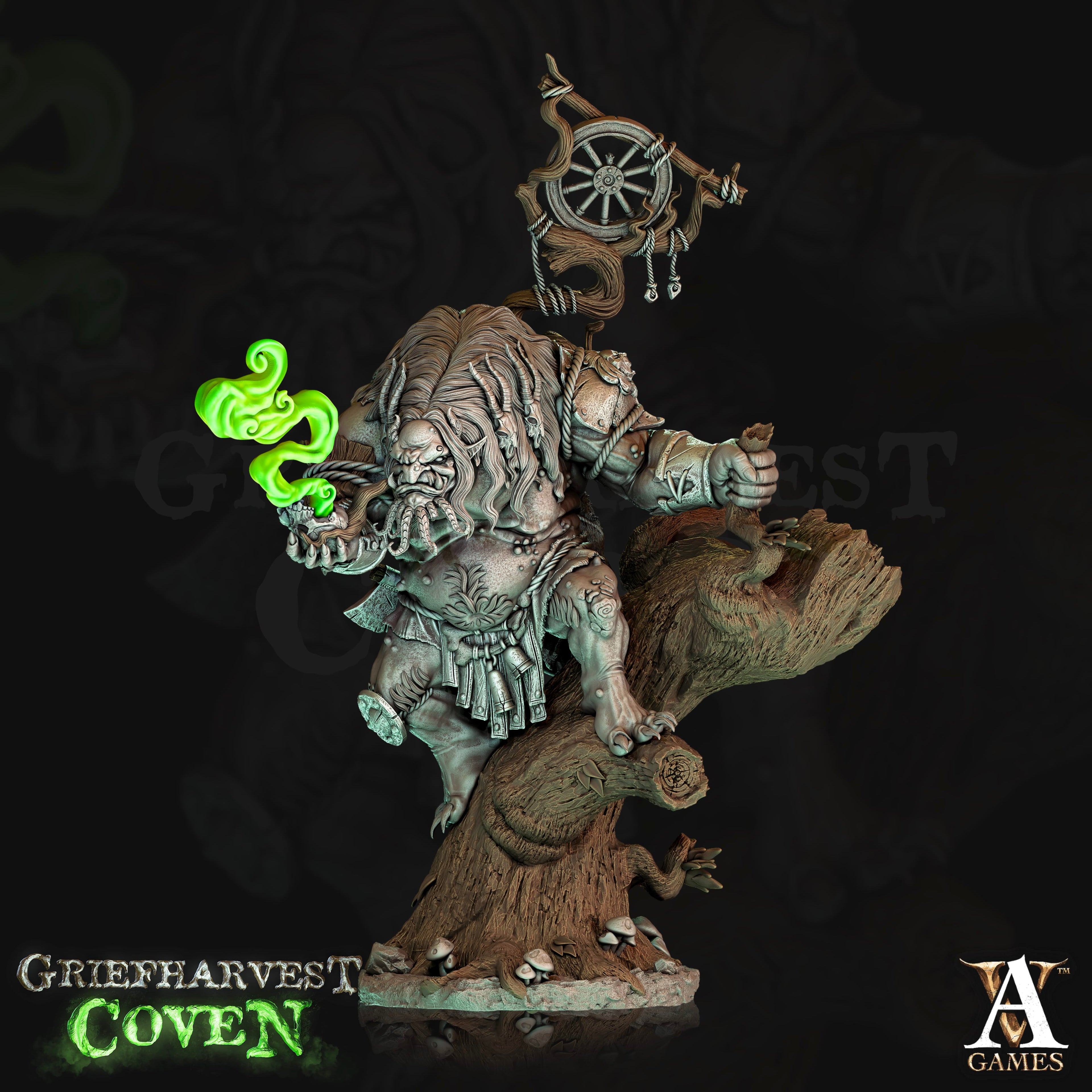 3D Printed Archvillain Games Bog Trolls Griefharvest Coven 28 32mm D&D
