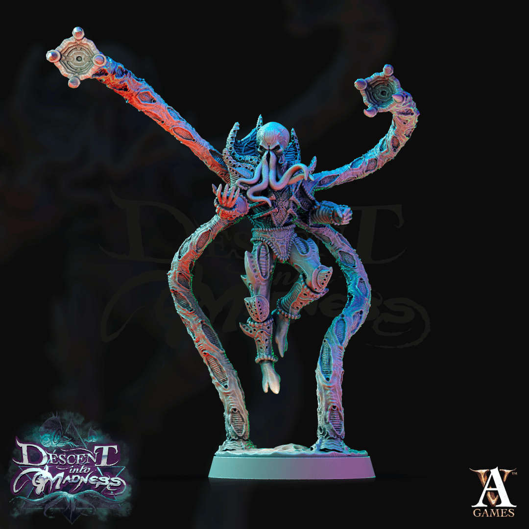 3D Printed Archvillain Games Descent into Madness Encephalid Shocktroopers 28 32mm D&D
