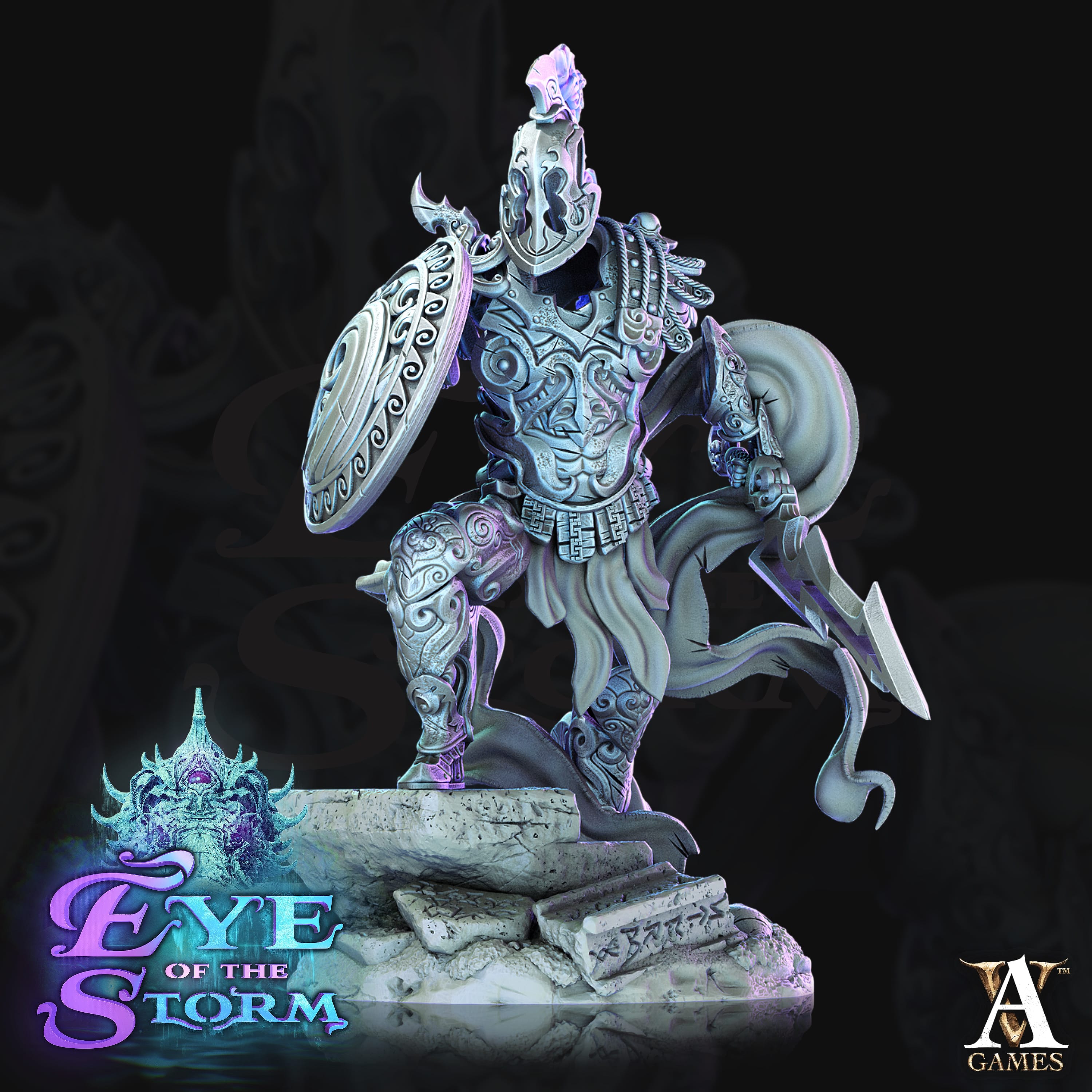 3D Printed Archvillain Games Eye of the Storm - Ironstorm Sentinels 28mm 32mm D&D