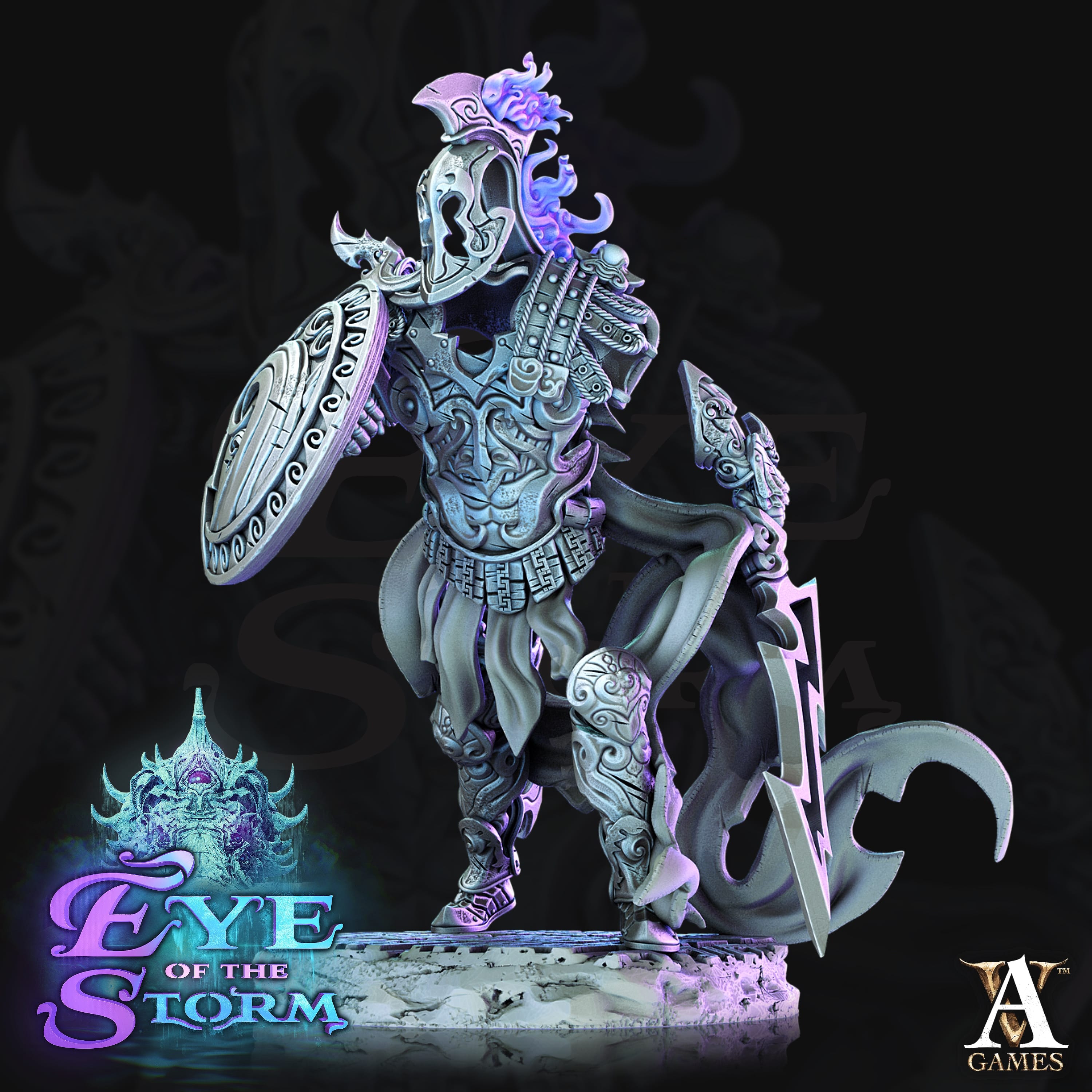 3D Printed Archvillain Games Eye of the Storm - Ironstorm Sentinels 28mm 32mm D&D