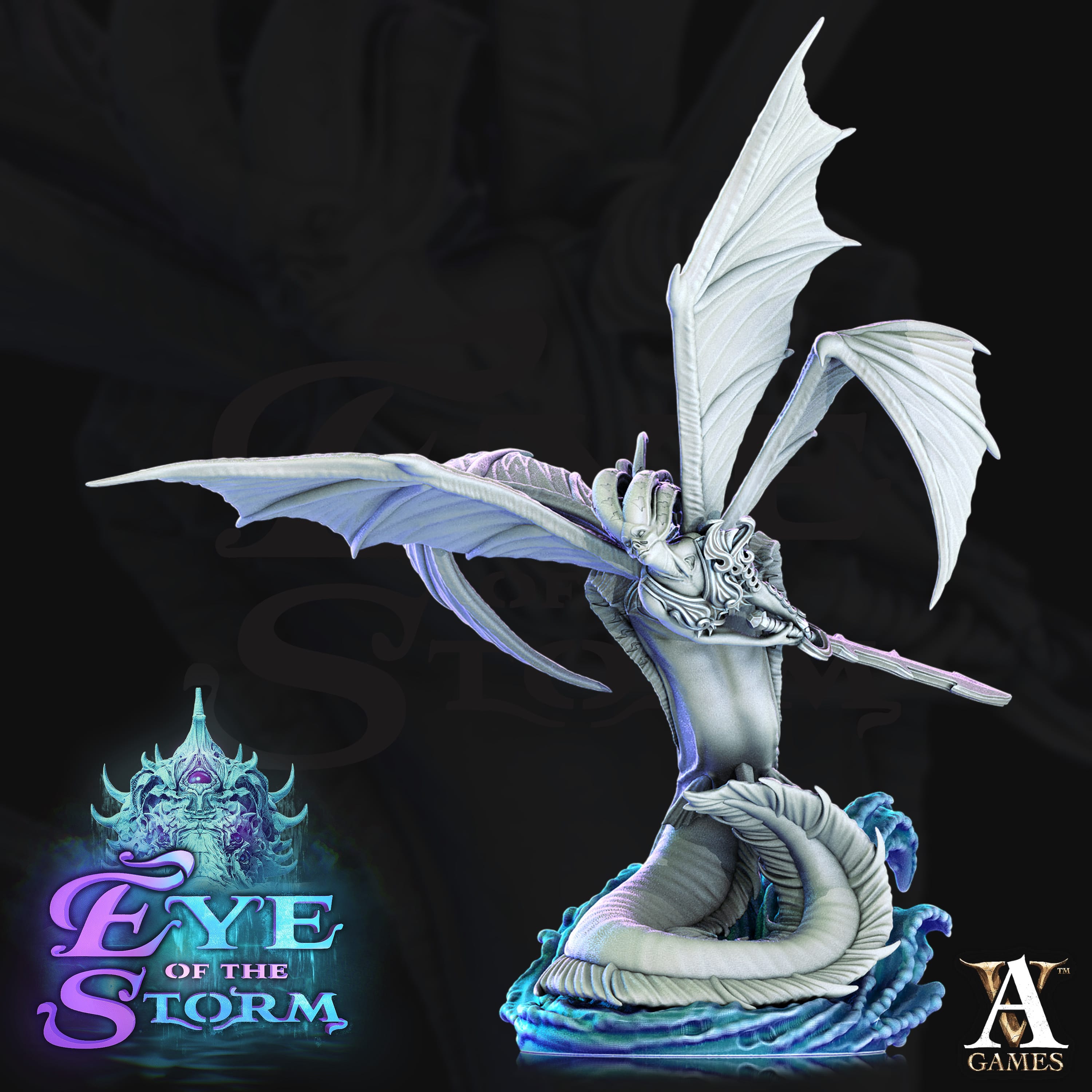 3D Printed Archvillain Games Eye of the Storm - Storm Sirens 28mm 32mm D&D