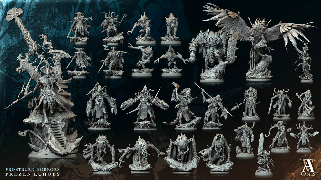 3D Printed Archvillain Games Skraeling Marauder Frostburn Horrors Frozen Echoes 28 32mm D&D
