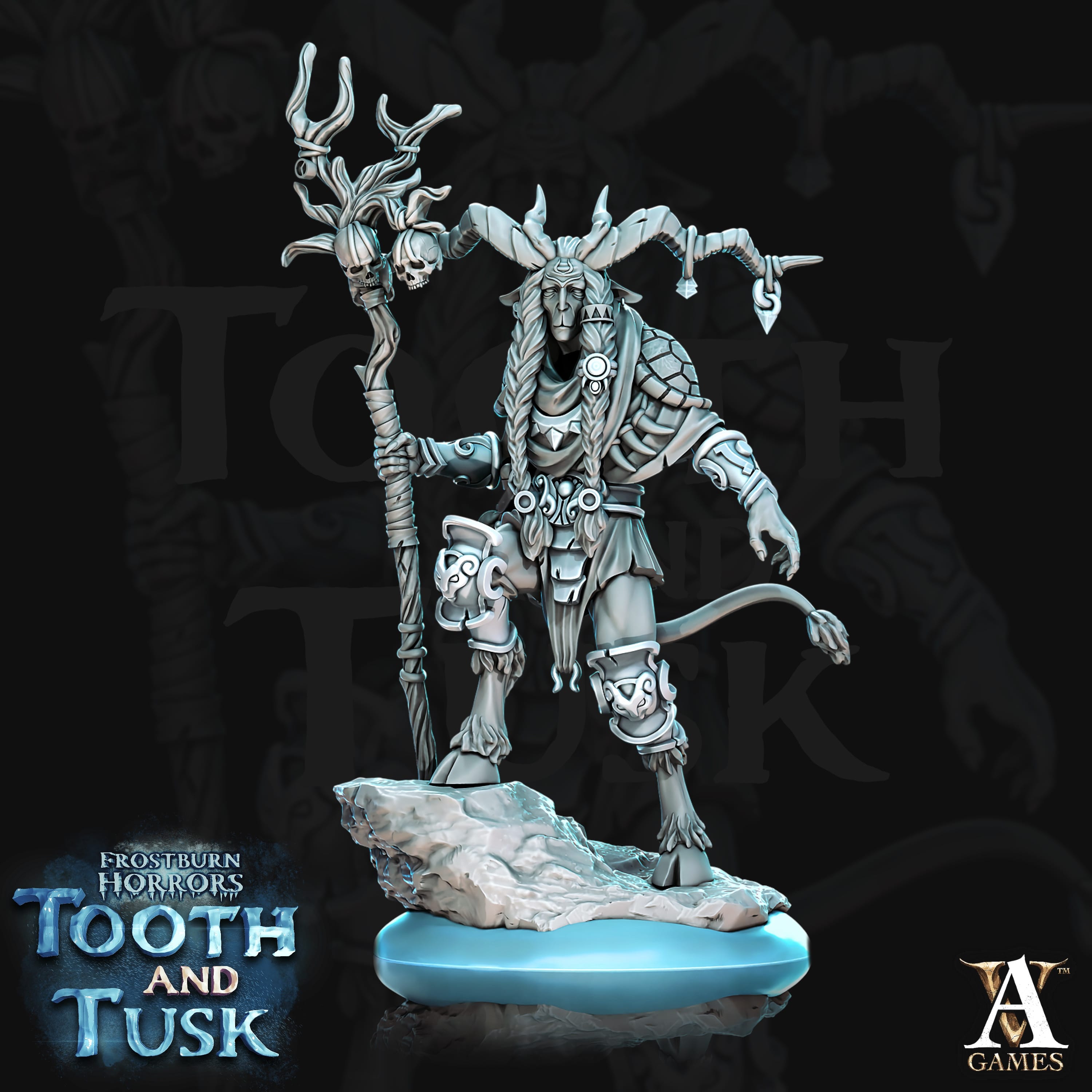 3D Printed Archvillain Games Frostburn Horrors Tooth and Tusk - Ovis 28mm 32mm D&D