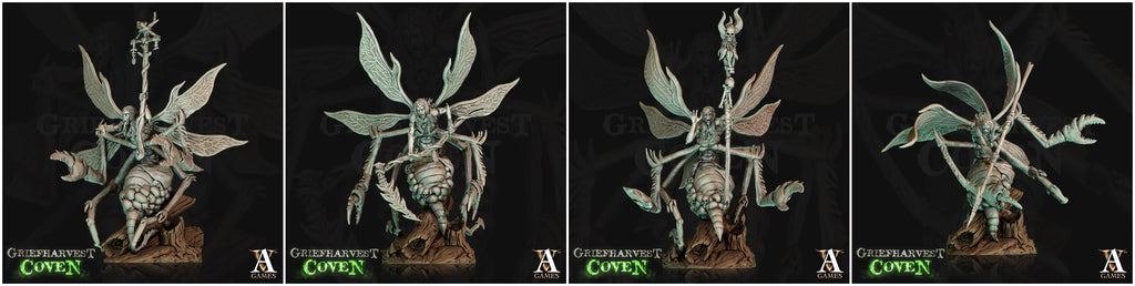 3D Printed Archvillain Games Griefharvest Coven - Wailwasps 28mm 32mm D&D