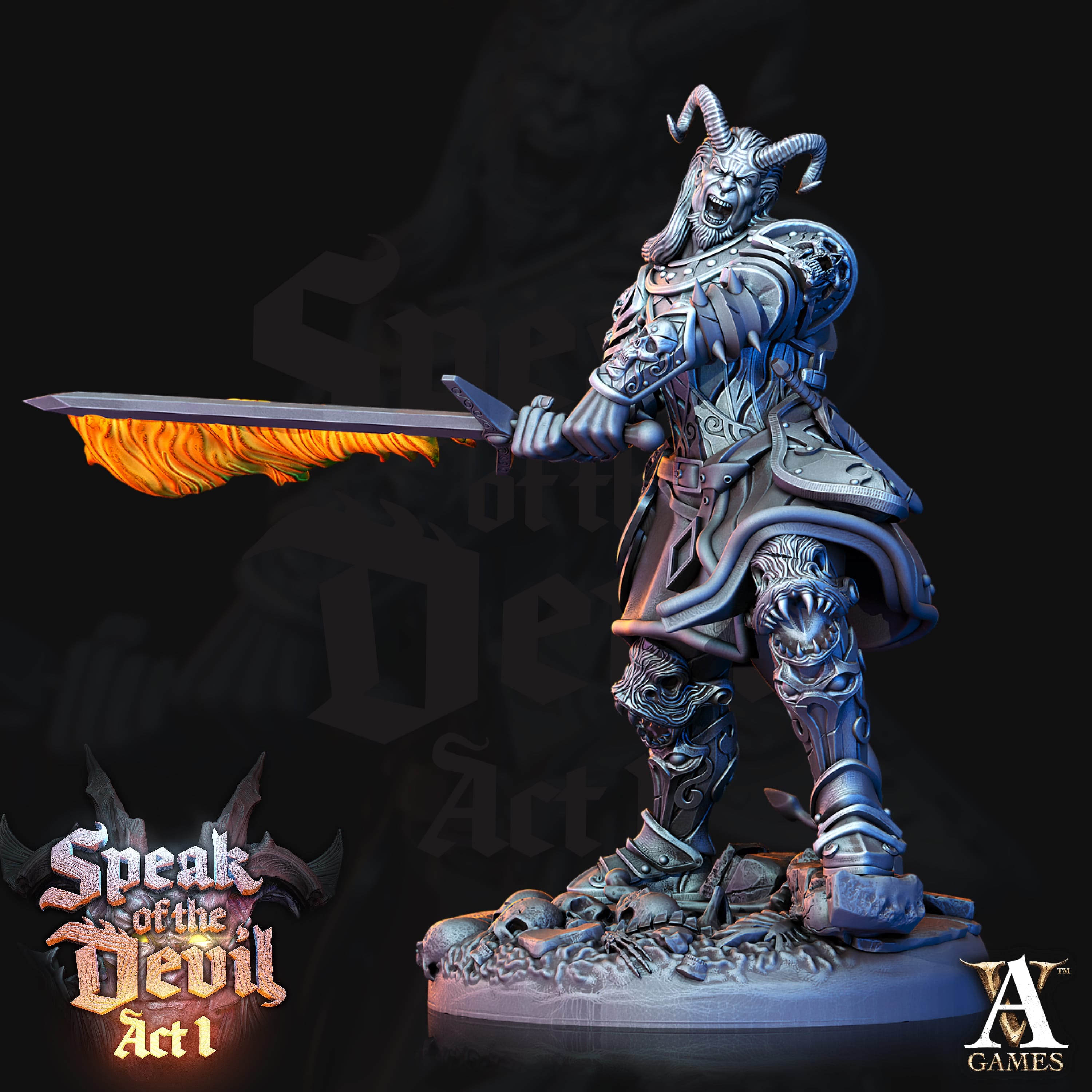 3D Printed Archvillain Games Hellfire Inquisitor Speak of the Devil Act I 28 32mm D&D