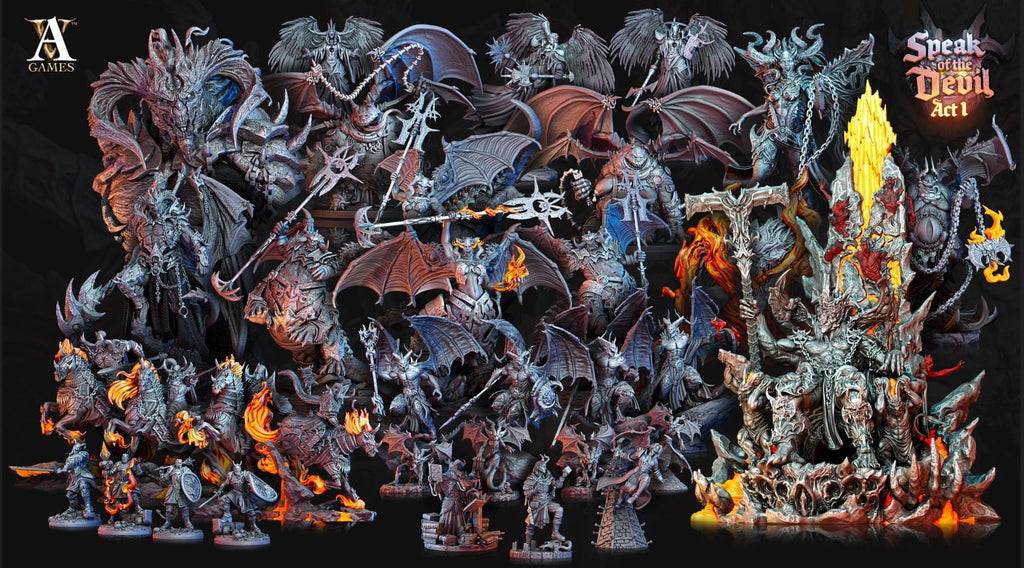 3D Printed Archvillain Games Hellfire Inquisitor Speak of the Devil Act I 28 32mm D&D