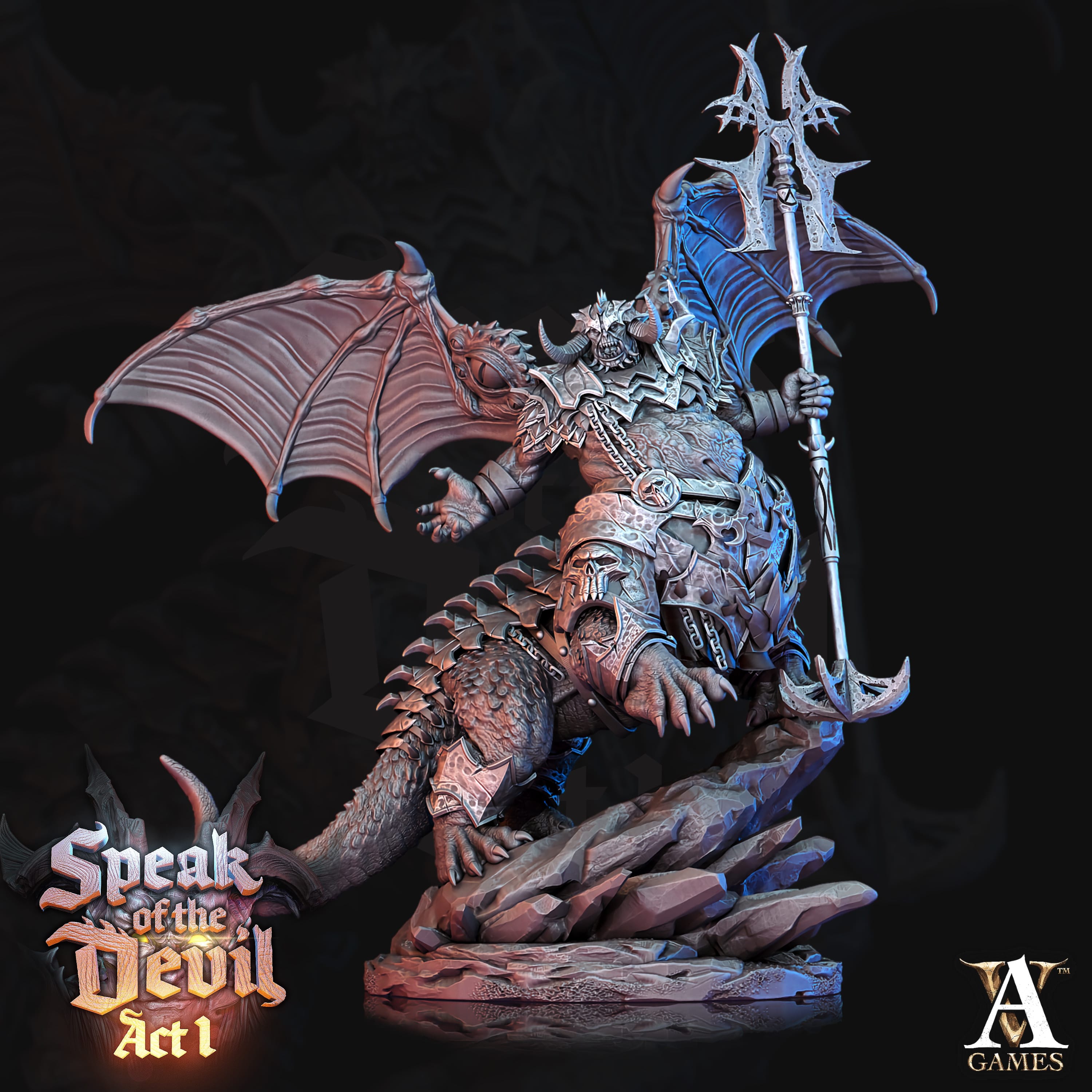 3D Printed Archvillain Games Kartaroth Speak of the Devil Act I 28 32mm D&D