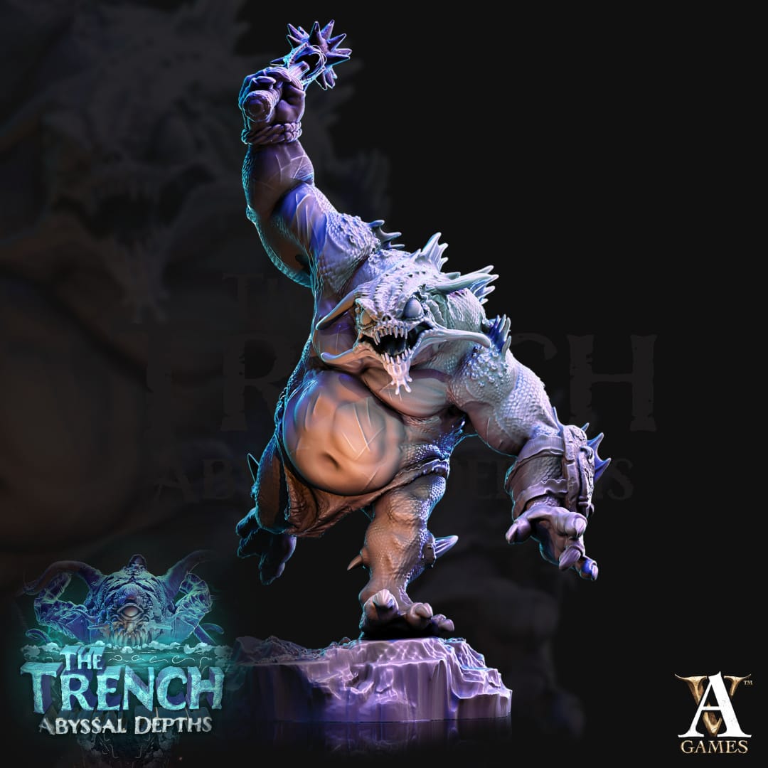 3D Printed Archvillain Games Morlok Big Bois The Trench Abyssal Depths 28 32mm D&D