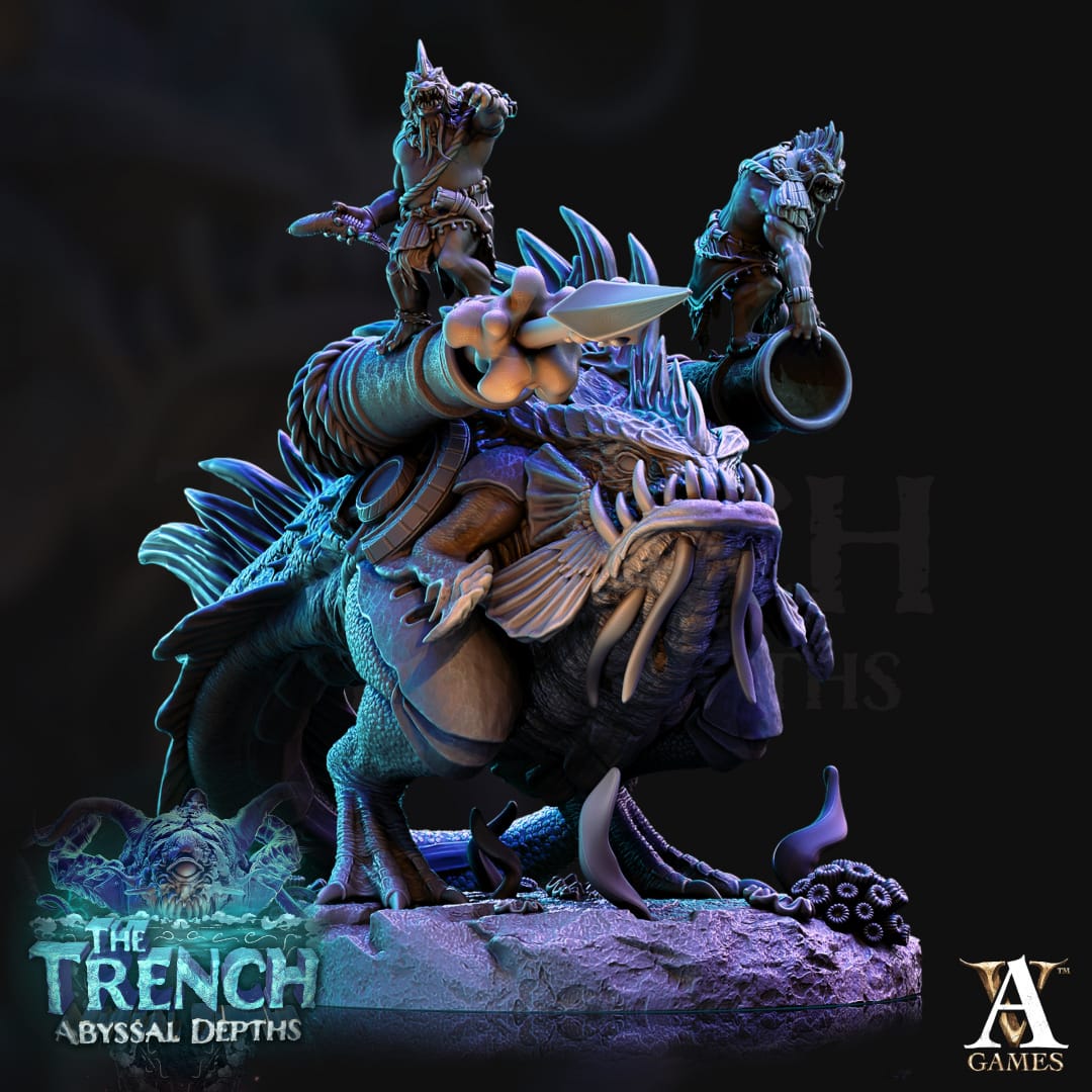 3D Printed Archvillain Games Morlok Pouncers The Trench Abyssal Depths 28 32mm D&D