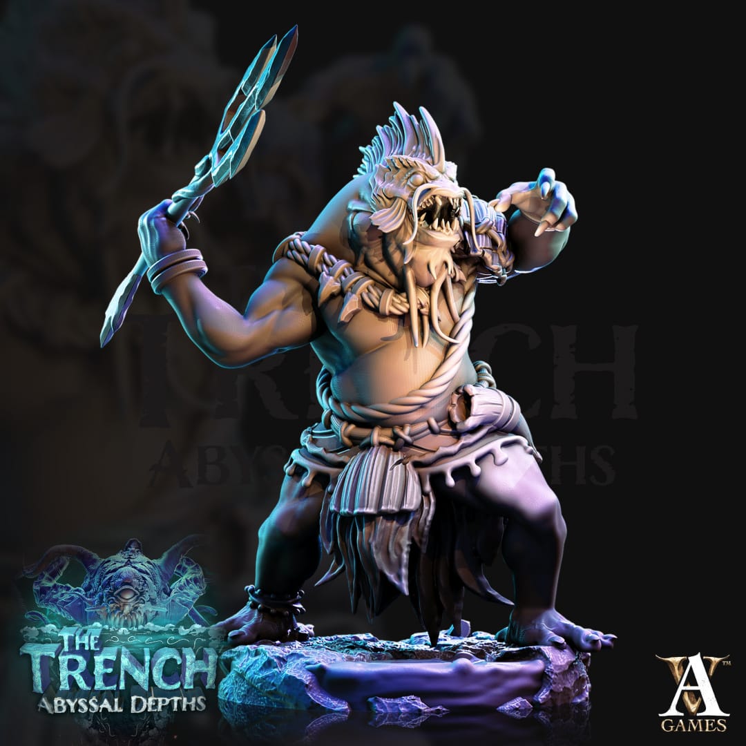 3D Printed Archvillain Games Morloks The Trench Abyssal Depths 28 32mm D&D