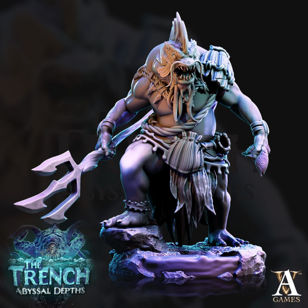 3D Printed Archvillain Games Morloks The Trench Abyssal Depths 28 32mm D&D