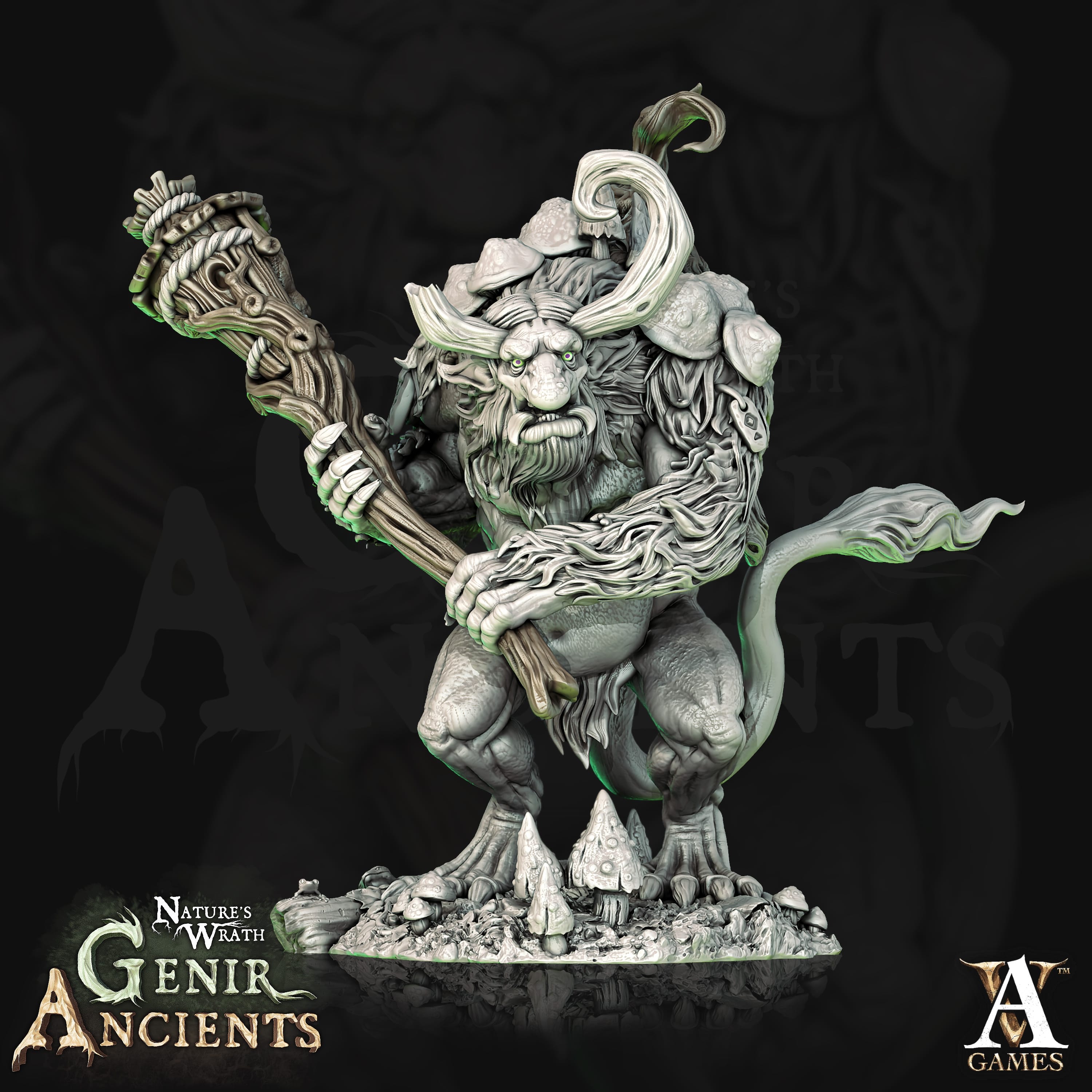 3D Printed Archvillain Games Nature's Wrath Genir Ancients - Genirheart Trolls 28mm 32mm D&D