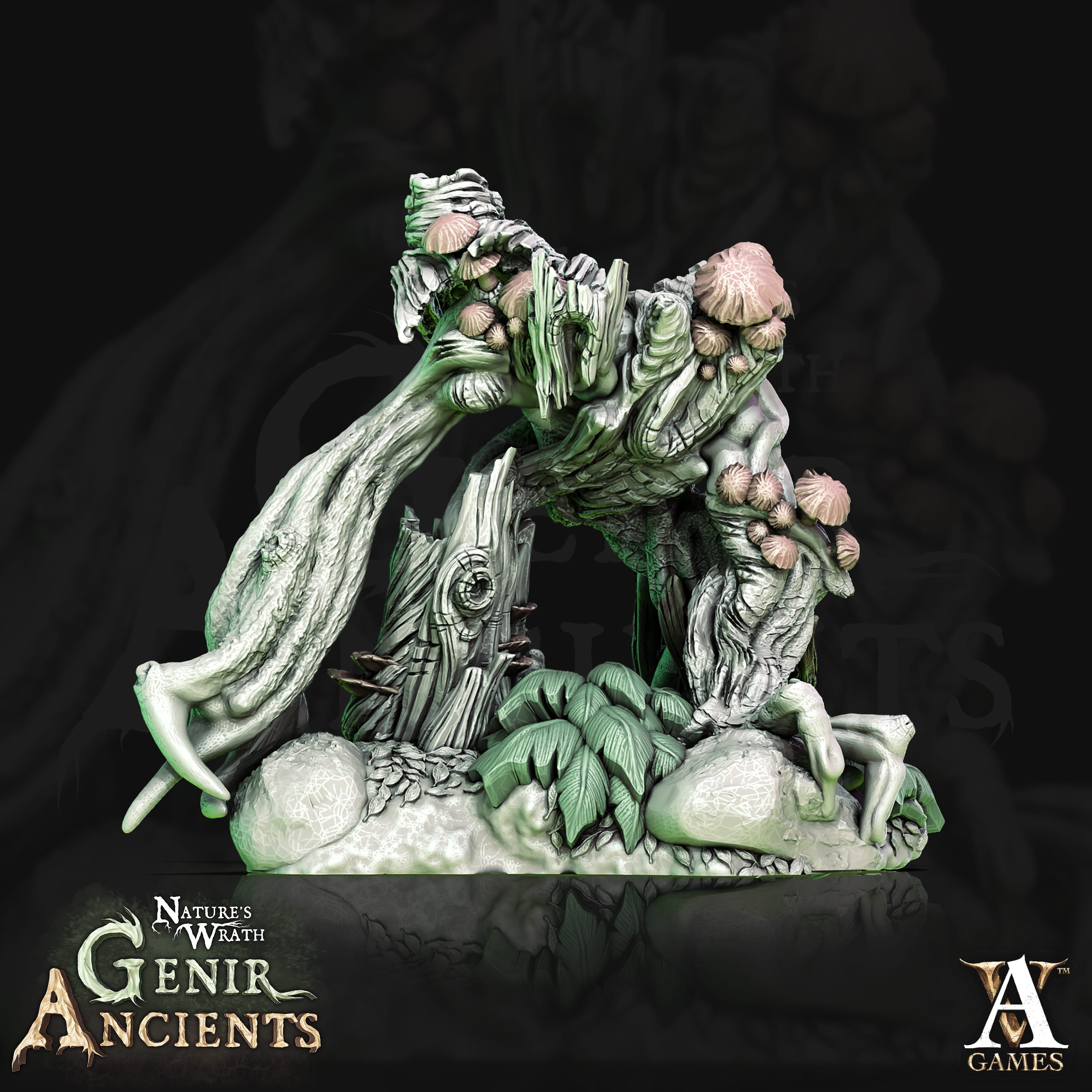 3D Printed Archvillain Games Nature's Wrath Genir Ancients - Treant Saplings 28mm 32mm D&D