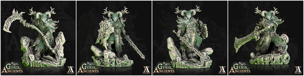 3D Printed Archvillain Games Nature's Wrath Genir Ancients - Verdant Ancient 28mm 32mm D&D