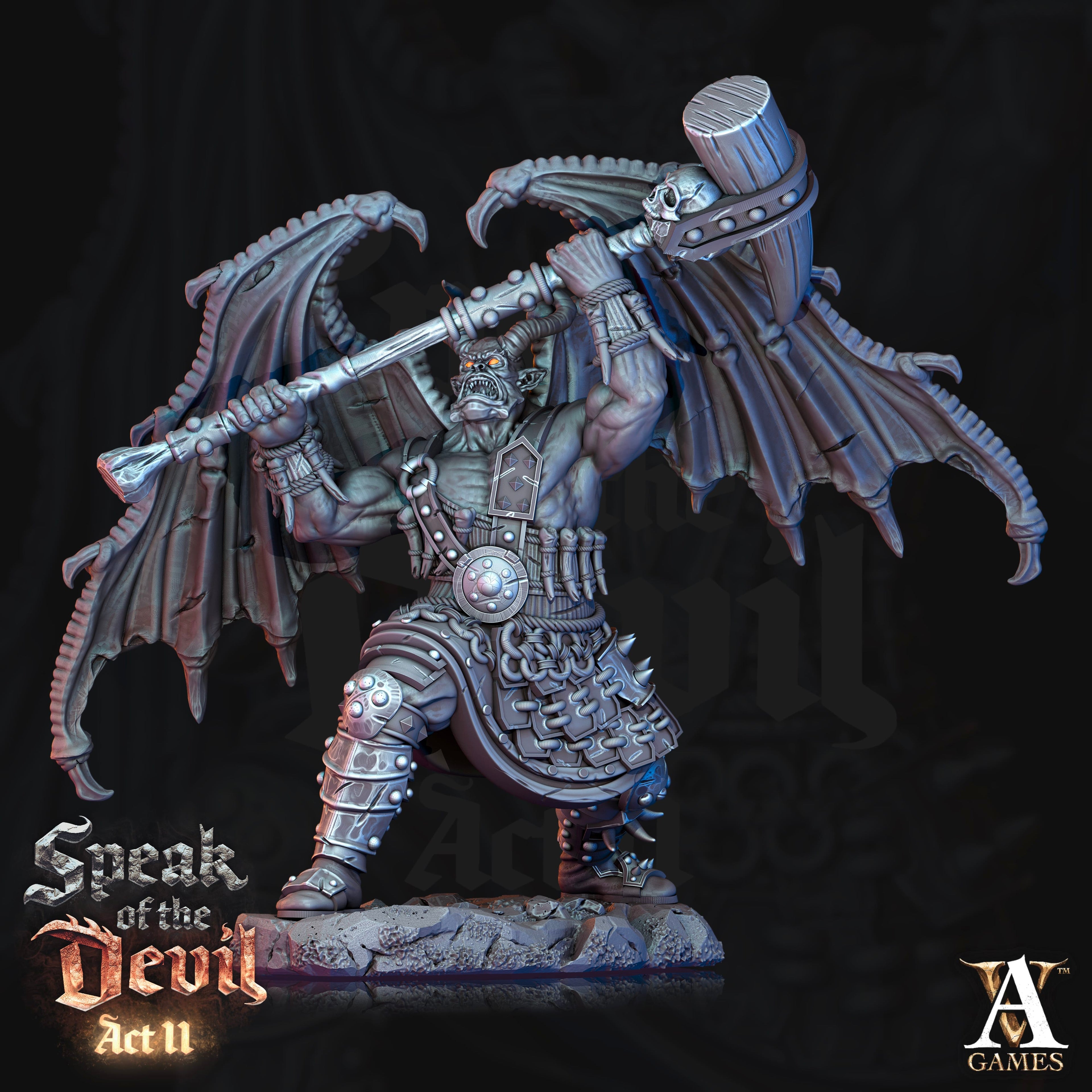 3D Printed Archvillain Games Rathenites Speak of the Devil Act II 28 32mm D&D