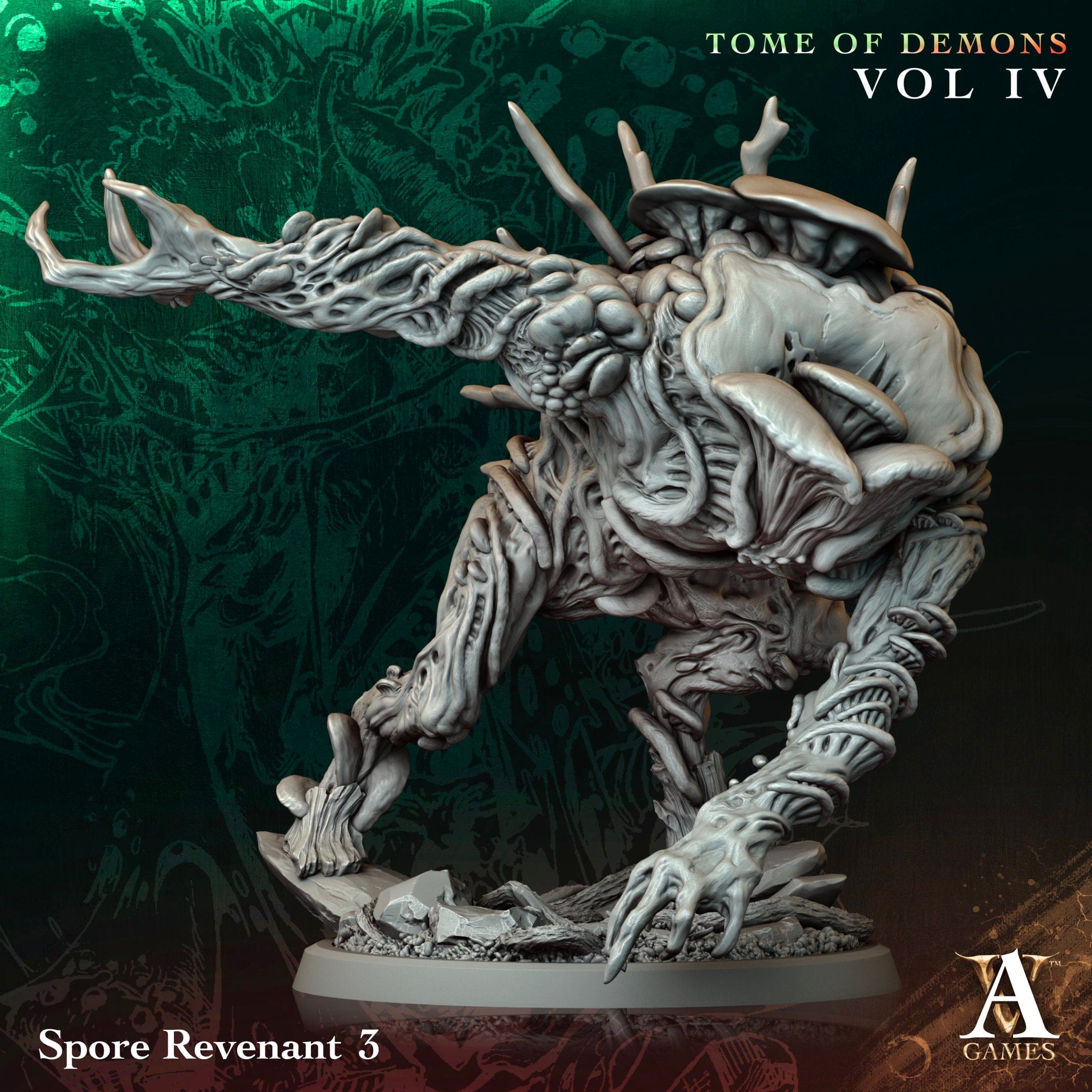3D Printed Archvillain Games Spore Revenant Tome of Demons Vol IV 28 32mm D&D
