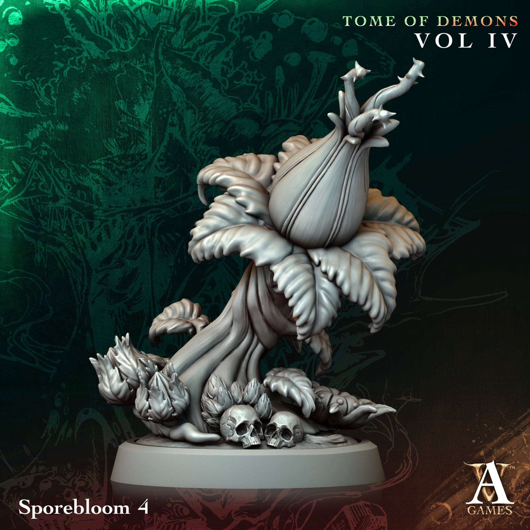 3D Printed Archvillain Games Sporebloom Tome of Demons Vol IV 28 32mm D&D