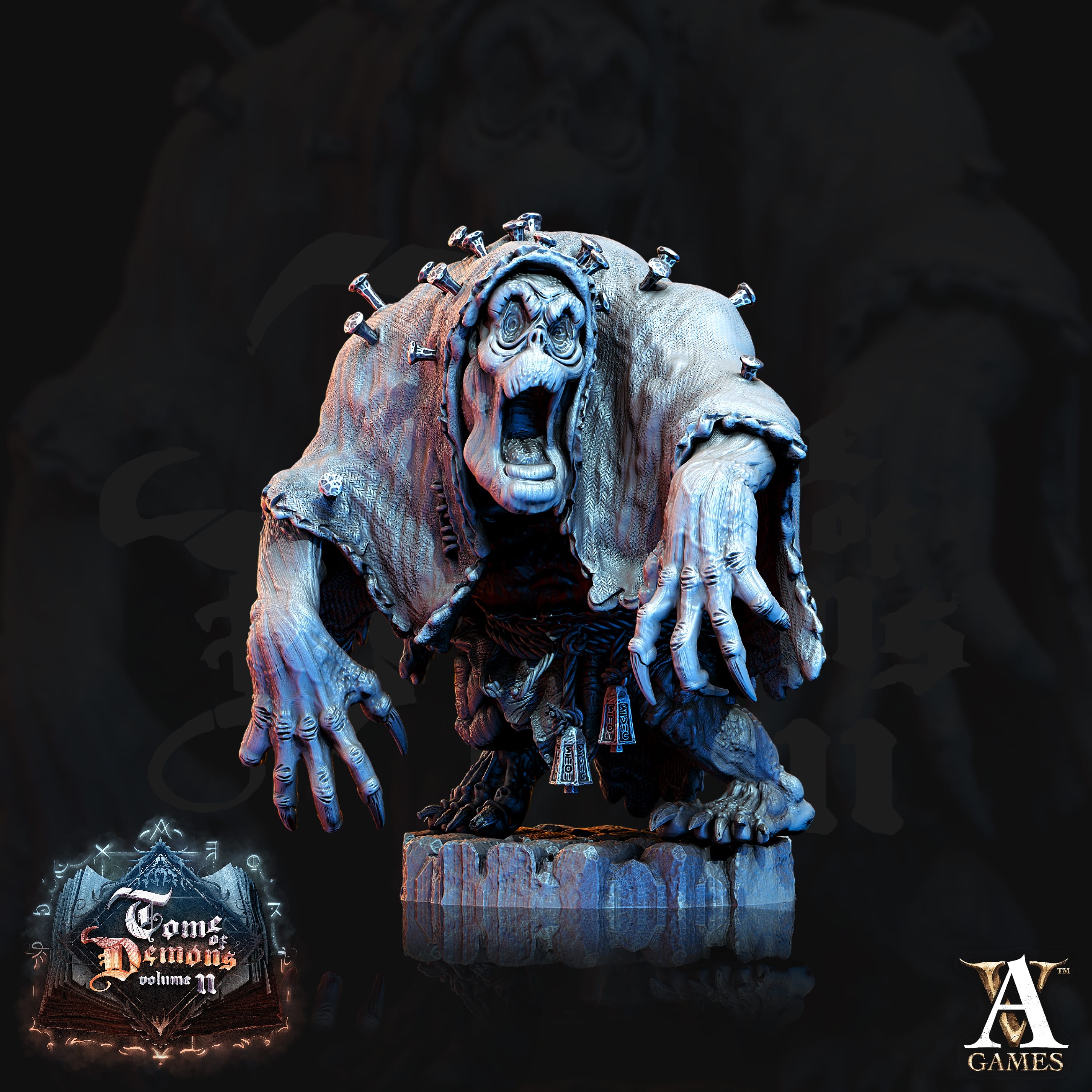 3D Printed Archvillain Games Tome of Demons Vol. II - Bodach 28mm 32mm D&D