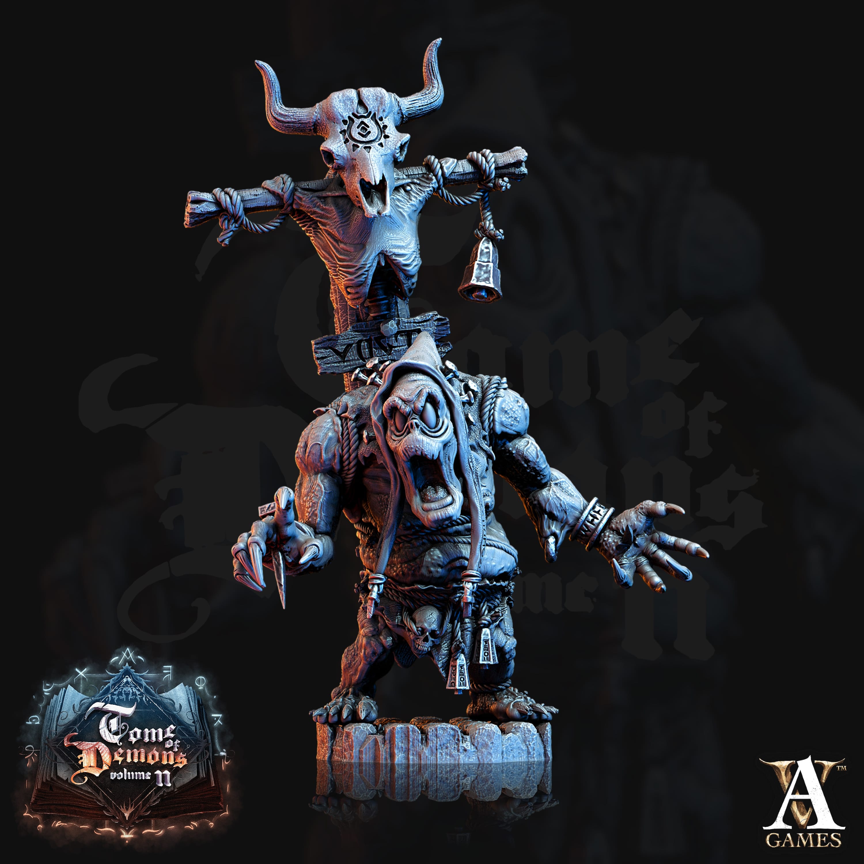 3D Printed Archvillain Games Tome of Demons Vol. II - Bodach 28mm 32mm D&D