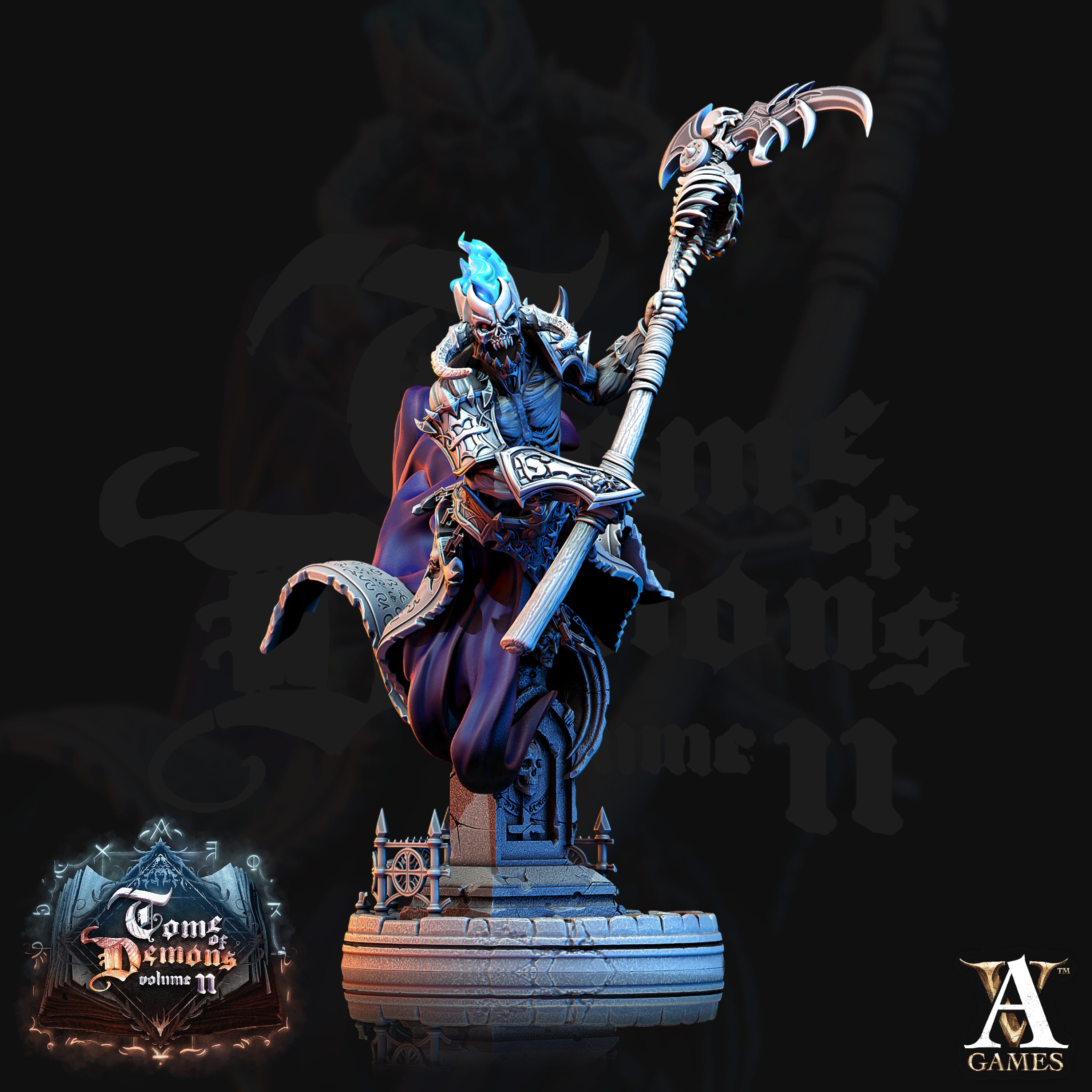 3D Printed Archvillain Games Tome of Demons Vol. II - Demonwraiths 28mm 32mm D&D