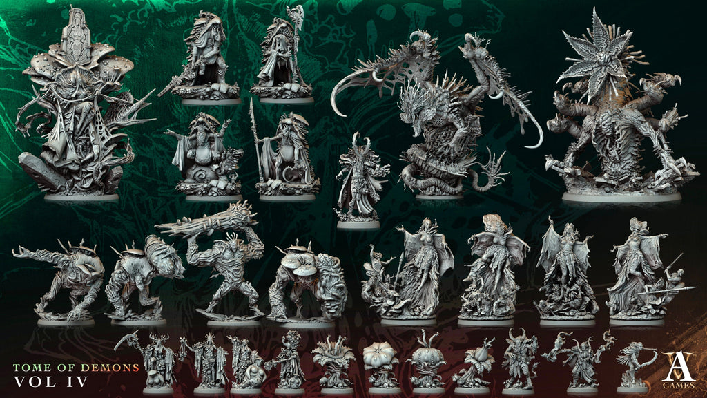 3D Printed Archvillain Games Spore Deacon Tome of Demons Vol IV 28 32mm D&D