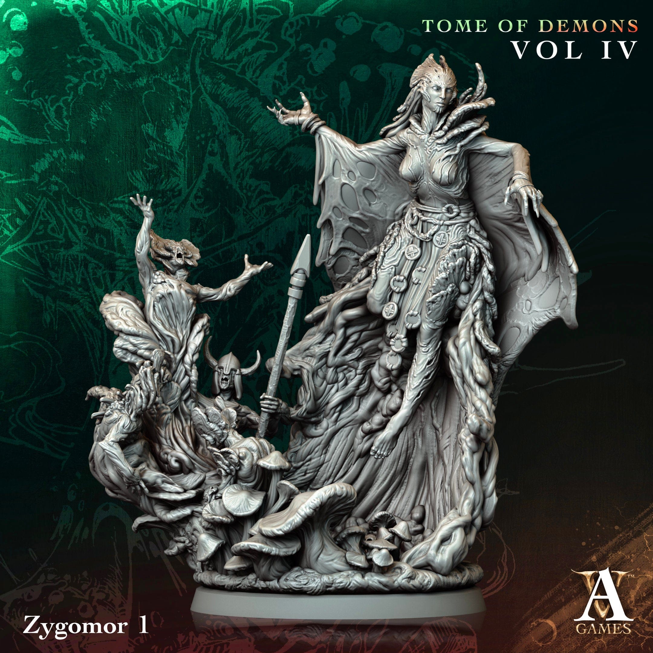 3D Printed Archvillain Games Zygomor Tome of Demons Vol IV 28 32mm D&D